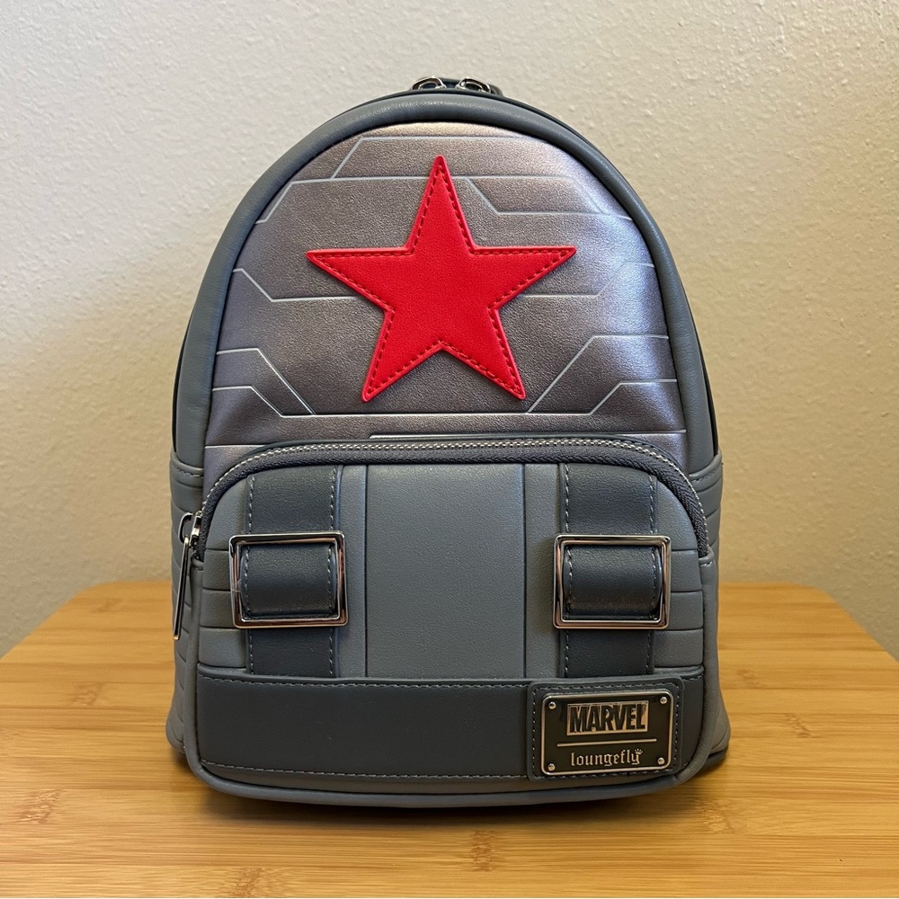NWOT - Loungefly Marvel Winter Soldier Cosplay Mini Backpack